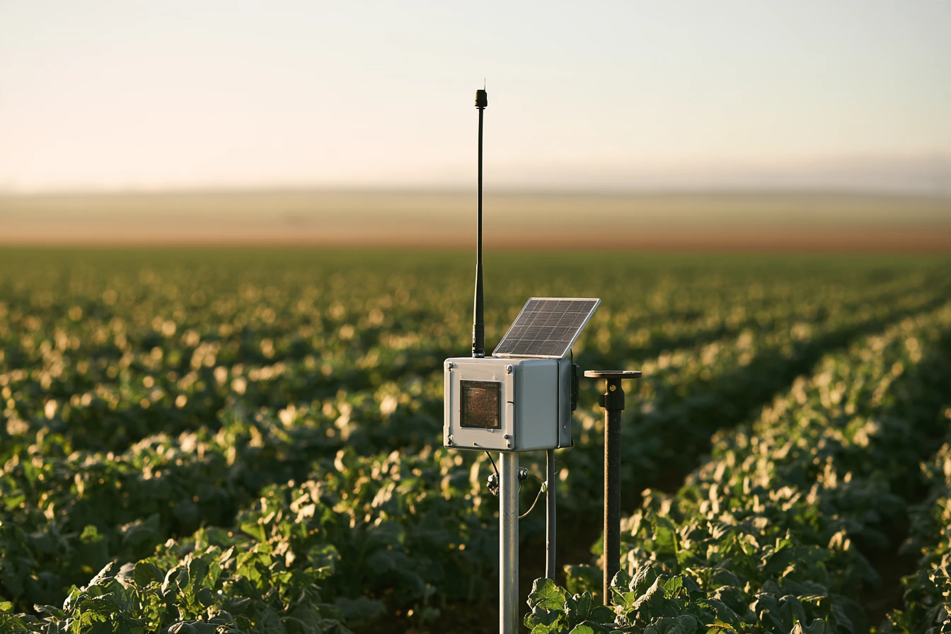 Remote agricultural IoT soil monitoring station